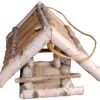 Futterhaus Zum Aufhängen Mit Schilfdach -Tierbedarf Laden 70140futterhausbirkeseilaktionsmodell27x25x23cm