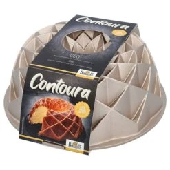 Contoura, Geo, 24 Cm, Aluguss Gugelhupfform, Mit Antihaftbeschichtung