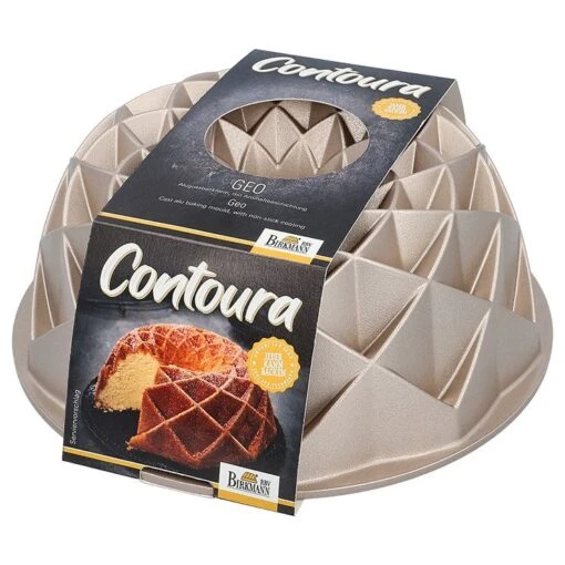 Contoura, Geo, 24 Cm, Aluguss Gugelhupfform, Mit Antihaftbeschichtung