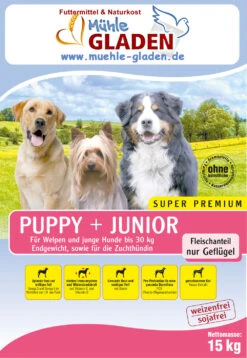 Gladen Puppy + Junior 2er-Pack 30kg