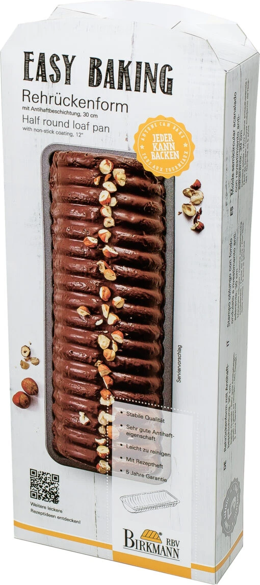 Rehrückenform Easy Baking 30cm Mit Antihaftbeschichtung In Geschenkverpackung