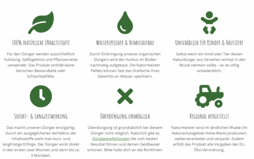 Naturmeister Bio-Dünger Pellet 5kg – Bild 4